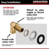 DuraSteel Wall Mount Faucet 90-Degree Elbow - Commercial Kitchen Faucet