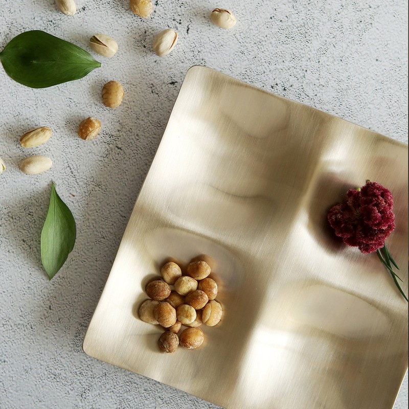 Notdam organic quartz plate / 놋담 유기 사절판