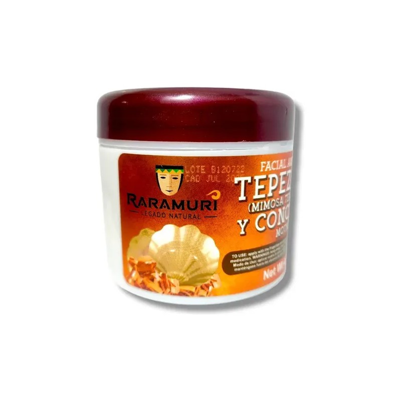 Crema De Tepezcohuite Y Concha Nácar Raramuri De 120 G
