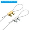 PATIKIL 50pcs M3 Double Hole Wire Rope Cable Clamp with