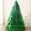 Liyaomix Jumbo Christmas Tree Removal Bag, Green Extra Large 6ft