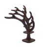 Rustic 4-Point Deer Antler Cast Iron Wall Hook 5.6 Inch
