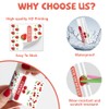 Peacoblue Colorful Fruits Chapstick Labels for Tube, Lip Balm Sticker