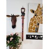 African Wood Decorative Walking Stick (Hand Made in Kenya) (Elephant