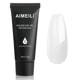 AIMEILI Poly Nail Extension Gel Builder Nail Gel Hema Free Poly Nail Enhancement Nail Art Design DIY Salon Nail At Home Gift for Women Nail Gel - 057