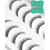 Natural Looking False Eyelashes Natural Lashes Thin Band Eyelashes Reusable