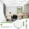 TOBUSA 18inch LED Flush Mount Ceiling Light, 50W 5600lm Bright