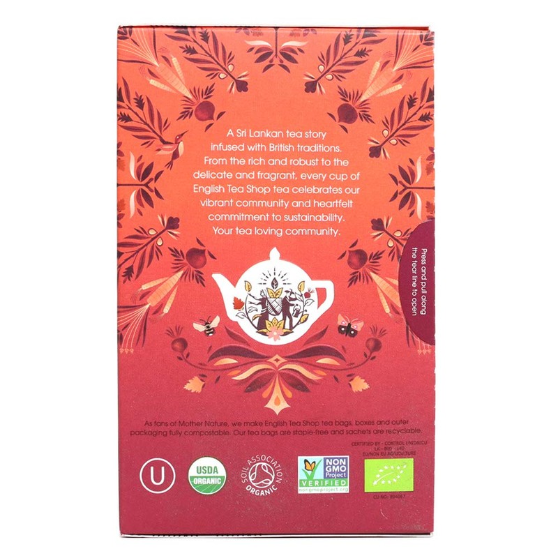 English Tea Shop Organic Beetroot/Ginger and Curry Leaves - 20