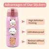 100PCS Bubu dudu Stickers for Water Bottle Laptop,Cute Cartoon Decals