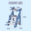 Foldable Toddler Tower, Toddler Kitchen Step Stool Helper, Height-Adjustable Foldable