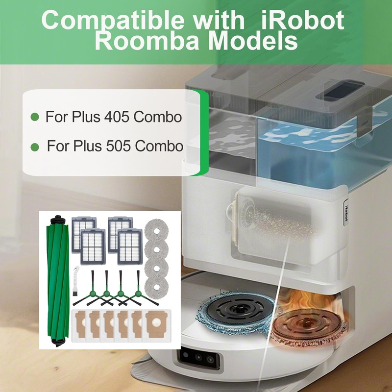 18 Pcs Replacement Part Kit for iRobot Roomba Plus 405