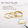 Jstyle 14K Gold Filled Rings for Women Stacking Rings Stackable