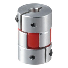 AllGIFT Beam Flexible Coupler Joint,L30xD20 Durable Aluminium Coupler Joint Connector,Useful Shaft Coupling 3D Printer(Inner Aperture 6x8mm)