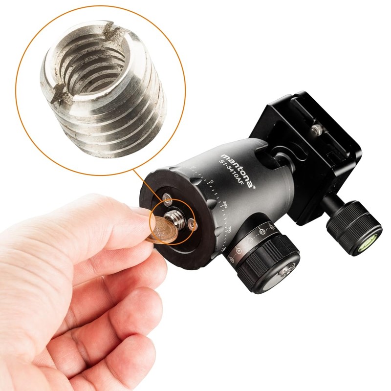Walimex 1/4 inch to 3/8 inch thread adapter (set of