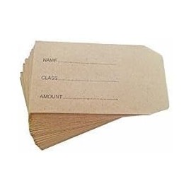 50 Small Dinner Money Envelopes – Ideal for School Dinner Money Envelopes – Petty Cash - 68mm x 102mm.