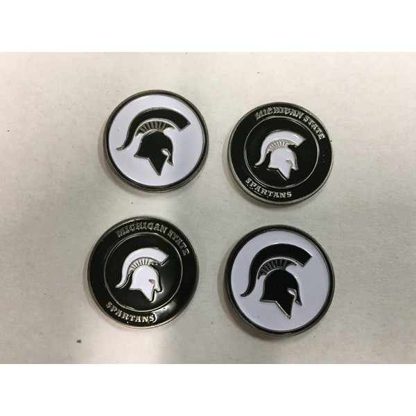 (4) Michigan State Spartans Golf Ball Markers