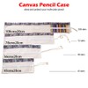 Roll-Up Canvas Pencil Wrap, Colouring Pencil Roll Bag Holder Storage