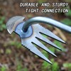 Weed Puller Tool, Long Handle 4 Teeth Garden Cultivator, Garden