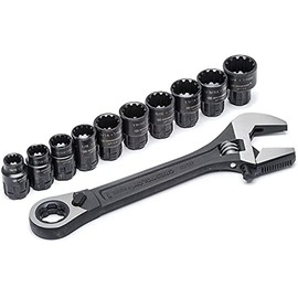 Crescent X6 Pass-Thru Adjustable Wrench Set 11 Piece