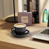 homEdge Premium Espresso Shot Cups and Saucers Set with Espresso