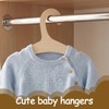 12Pack Wooden Baby Clothes Hangers, 9inch Baby Wooden Hangers for