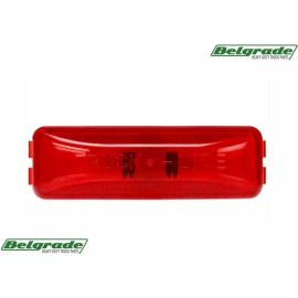 Truck-Lite 19200R 19 Series Male Pin Rectangular Red Marker Light (12V)