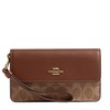 Coach Foldover Wristlet, IM/Tan/Brown