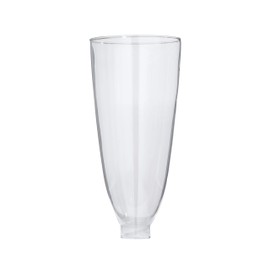 B&P Lamp® Clear Glass Colonial Style Lamp Shade (10 3/8 Inch Height) for Vintage and Antique Style Globes