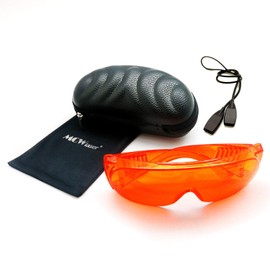 MCWlaser 190-540nm Laser Safety Goggle Glasses OD7+ For UV light Violet Blue Green Laser 405nm 445nm 450nm 473nm 532nm Style 6