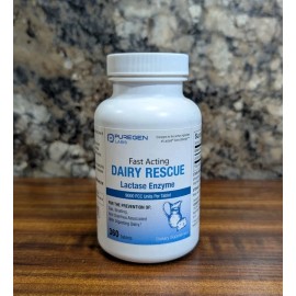 Puregen Labs Dairy Rescue Fast Acting Lactase Enzyme 9000 FCC 360 Tablets 2027