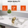 Brigligh High-Security Stainless Steel Door Handle with Lock and Key,