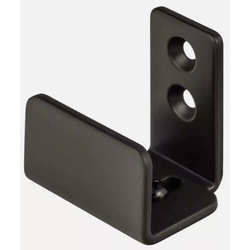 Sure-Loc Hardware Flat Black Wall Mounted Barn Track Floor Guide