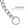 WePet Dog Chain Collar, Metal Slip Collar, Heavy Duty Choke