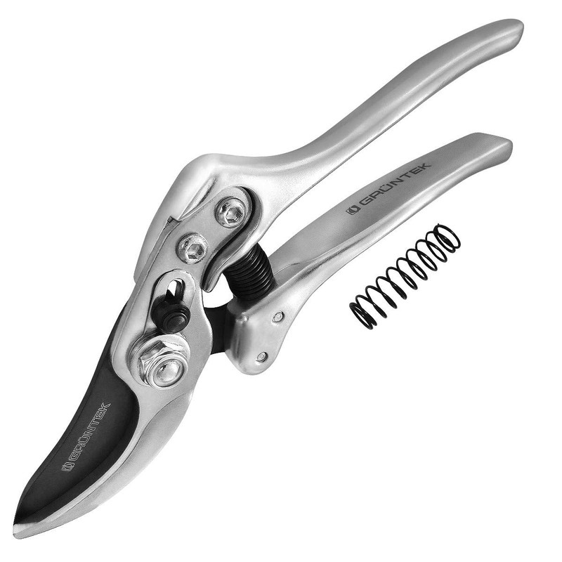 GRÜNTEK SILVERCUT Professional Bypass Secateurs Pruning Garden Shear 230mm, Blade