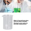 10PCS Glass Beaker Set Experiment Measuring Cup with Scale Teaching