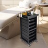 PIAOCAIYIN Salon Beauty Rolling Trolley Cart, 7 Tiers Salon Trolley