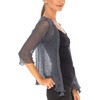 SHU-SHI - Ladies Tie Down Bolero Cardigan - Transparent -