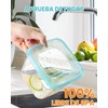 CHEFOLLA Contenedores para Alimentos Recipientes de Plastico de Termorresistente y