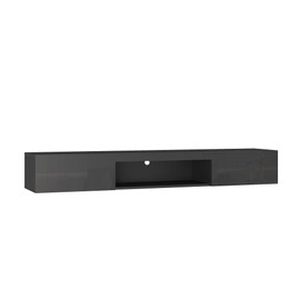 TREATLIFE HOME Maximize Space with Wall Mounted Floating TV Stand, 16 Color LEDs, Modern Design for TVs up to 65 Inches, Black
