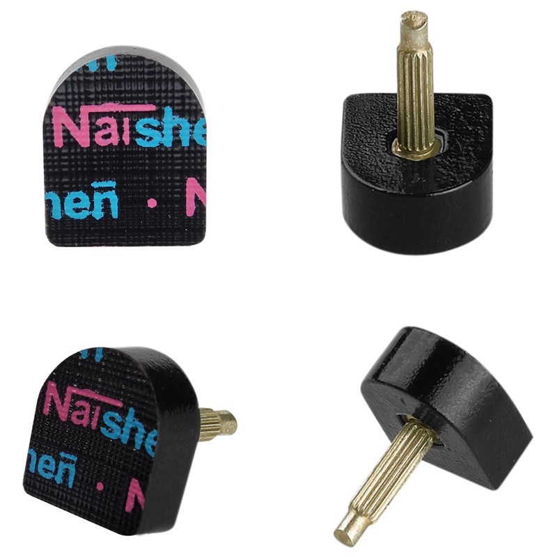 sourcing map 4 Pcs Black Plastic Shoes High Heel Tips