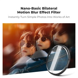 K&F Concept 82mm Bilateral Motion Blur Effect Filter - Multilateral Trailing Shadows Effect, K9 Optical Glass, Special Effect Filter for Camera Lens
