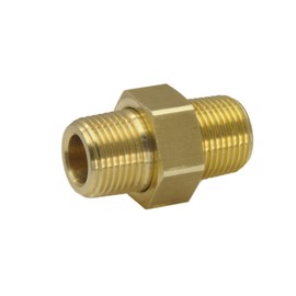 Double Nipple Separable R 1/2 Inch - R 1/2 Inch, 16 Bar Material Brass