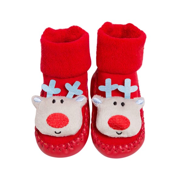 RNTOP Christmas Baby Socks Toddler Anti-Slip Cotton Winter Slipper Socks