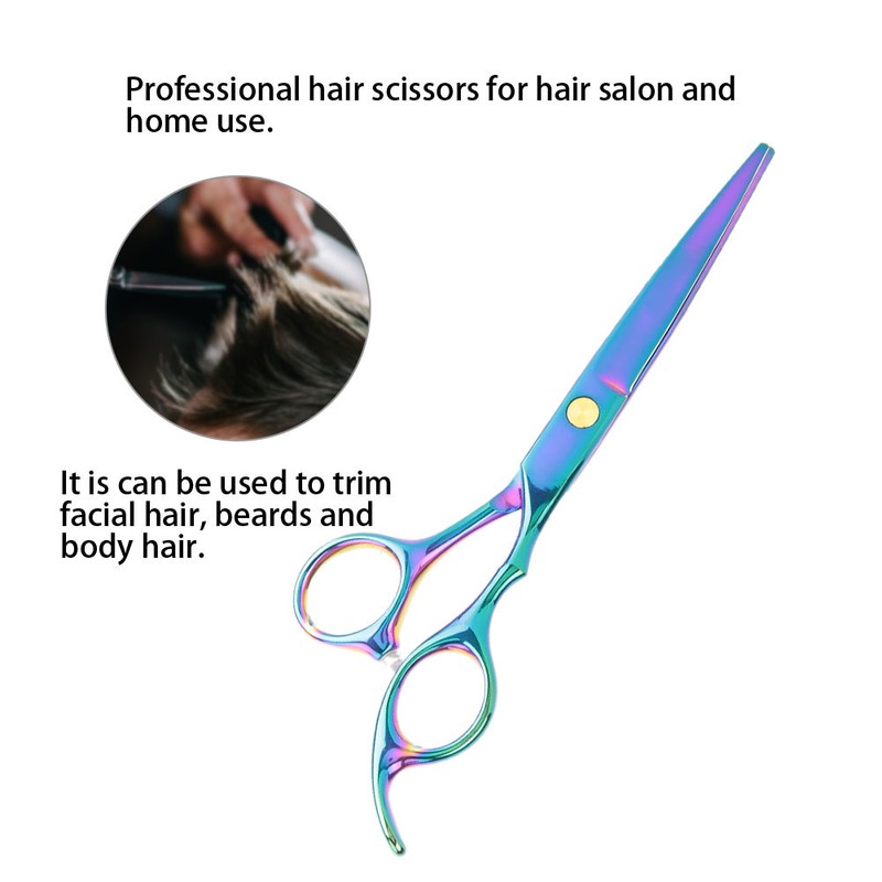 Professional Colorful Sharpness Edge Hair Scissors Barber Hairdressing Shears Cutter(Hair