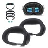 3-Pack Breathable Foam Face Pad & Sweat-Proof PU Leather &