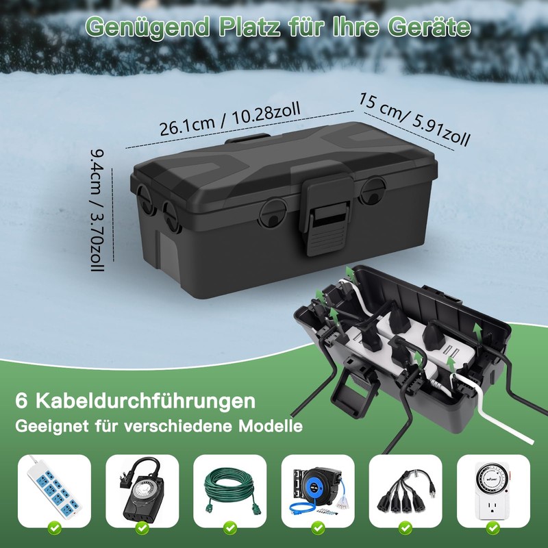 RISEMART Extra Large Cable Box (26.1 x 15 x 9.4