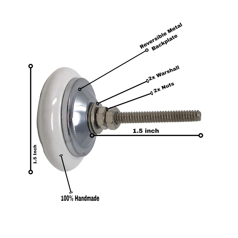 Craft Kart Set of 20 Off White Decorative Pull Knobs