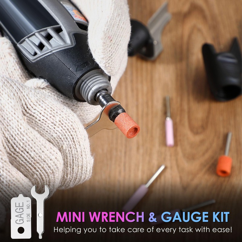 Dreyoo 13 Pieces Chainsaw Sharpening Kit Compatible with Dremel Chainsaw