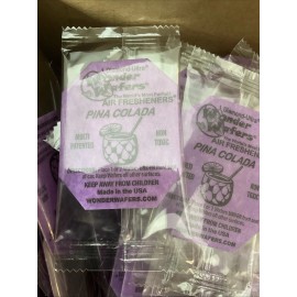 Wonder Wafers "Pina Colada " Individually Wrapped Car Air Freshener 15 Count