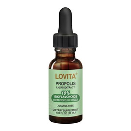Lovita Bee Propolis 500 mg Liquid Extract | 5:1 Propolis Extract | Alcohol Free | Immune Support | 1 Fl Oz